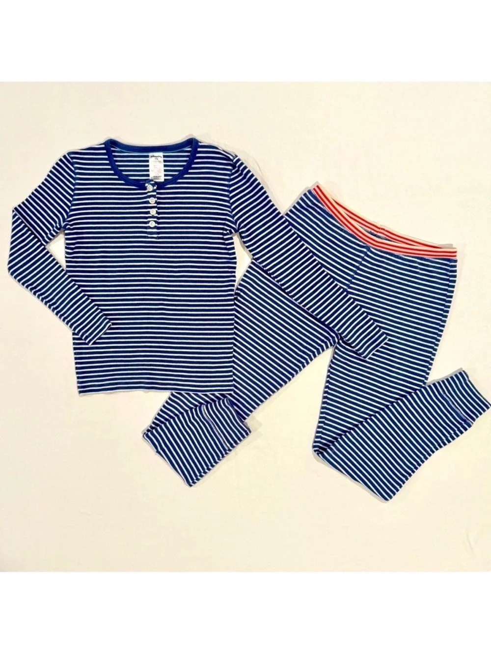 Johnnie B Portside Striped Pajamas Boys 11 Y Girls Nautical Navy Mini Boden Fall